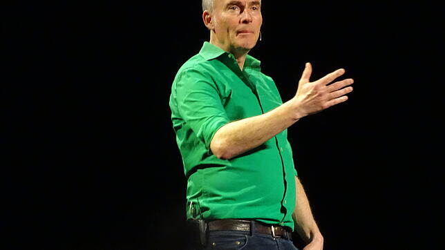 Comedian Johann König begeisterte sein Publikum im Gloria-Theater in Bad Säckingen.