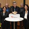 Start für die App Region der Lebensretter im Landkreis Waldshut. Von links: Manfred Weber (Bürgermeister Küssaberg), Lothar Probst ...
