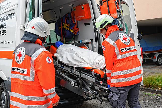 Bild 12: Bilder der Schauübung von Radolfzeller Hilfsorganisationen