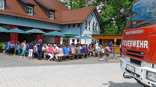 Auch 2021 abgesagt: das beliebte Floriansfest der Feuerwehrkameradschaft Wittenhofen beim Feuerwehrgerätehaus.