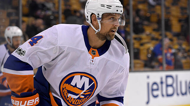 Dennis Seidenberg bei seiner letzten Station in der NHL, den New York Islanders.