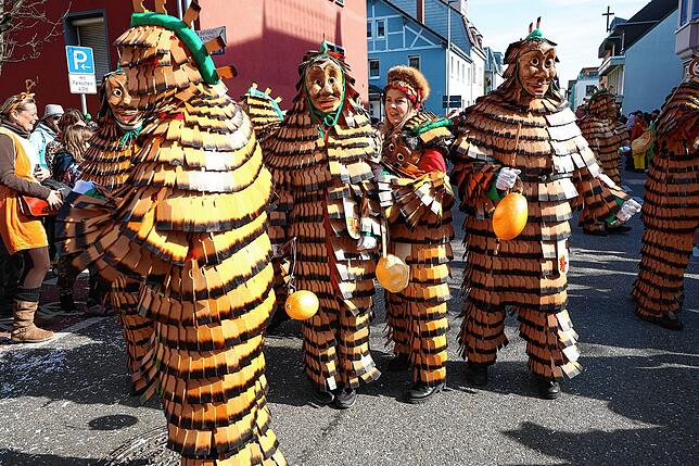Bild 26: Bunte Kostüme und fröhliche Stimmung beim Fastnachtsumzug 2025