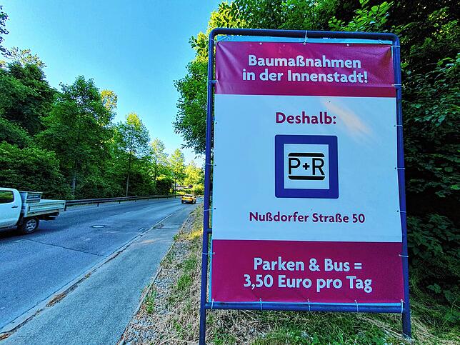 Ein sinnvoller Hinweis. Aber wo bitte ist die Nußdorfer Straße?