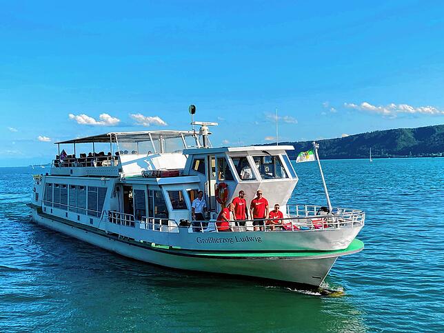 Das Schiff Großherzig Ludwig: Wer auf dem See heiraten möchte, kann das hier tun.