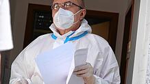 Bild : Die Abstrichstelle in Singen zieht eine positive Zwischenbilanz: Aber jetzt ändert sich das Testgeschehen