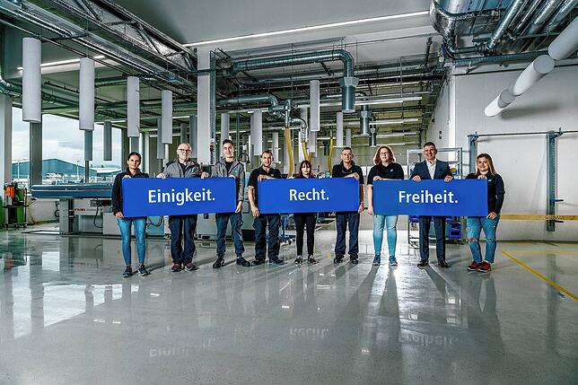 Mit der Kampagne „Einigkeit, Recht, Freiheit“ wirbt der Wirtschaftsverband industrieller Unternehmen Baden (WVIB) für Demokratie und ...