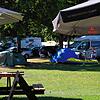Fotostopp auf dem gut belegten Campingplatz in Allensbach. Er umfasst mehr als fünf Hektar Fläche.
