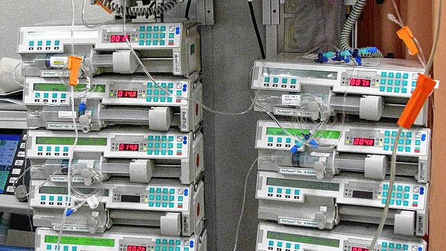 Details der Intensivstation im Hegau-Bodensee-Klinikum Singen. Dort war zum Jahreswechsel besonders viel los.
