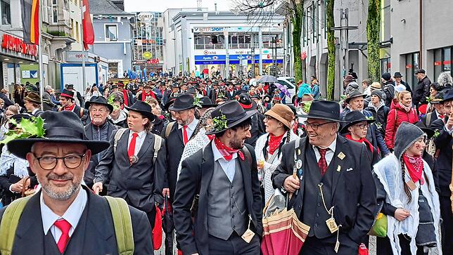Bild 7: Bilder vom Narrenbaumstellen in Bad Säckingen