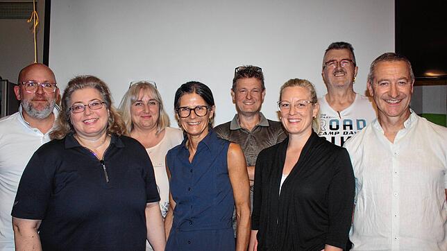 Der Sportausschuss setzt sich zusammen aus Jürgen Felsensteiner (von links), Nicole Isele (zweite Vorsitzende), Tamara Pfaff, Andrea ...