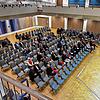 Musikgenuss mit Abstand: Rund 70 Zuhörer verteilten sich am Sonntag in der großzügig bestuhlten Stadthalle zum Konzert des ...