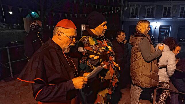 Fasnachtsverbrennung in Laufenburg 2025 mit Lothar Oeschger als neuem Merkwürdigkeiten.