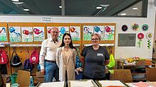 In der Aula der Alemannenschule in Wutöschingen haben die Wahlhelfer (von links) Lothar Tröscher, Jana Morasch und Annicka Rohm alle ...