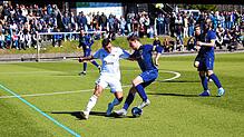 Markus Dold von der SG Schwarzwald-Union (links) im Duell mit Patrick Gruber von der SG Eintracht. Dold und Gruber gehörten zu den ...