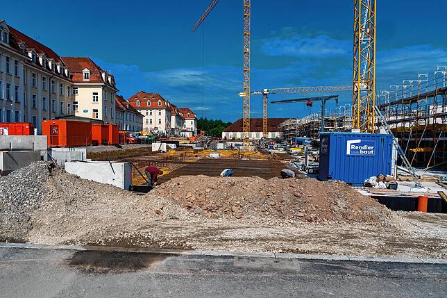 Bild 4: Rasant verändert sich das ehemalige Kasernengelände: Aktuelle Bilder und Luftbilder vom neuen Villinger Wohnpark &bdquo;Von Richthofen&ldquo;