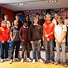 Sie wollen sich für die Interessen junger Menschen einsetzen. Obere Reihe von links: Louis Kuhn, Paula Töpfer, Thanu Jaykumar, Giuseppe ...