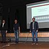 Präsentieren bei der Gemeinderatssitzung die Entwurfsplanung für das 4,5-Millionen-Euro-Projekt Feuerwehrhaus Immendingen (von links): ...