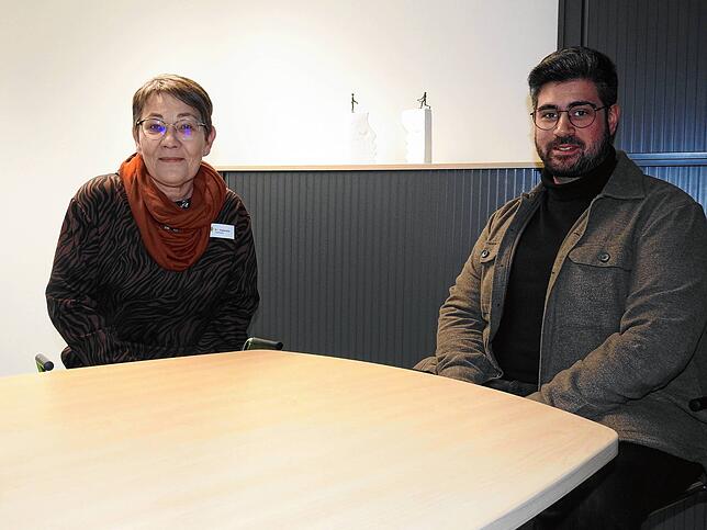 Claudia Vallentin, Ärztliche Direktorin des Psychiatrischen Behandlungszentrums (PBZ), und Lorenzo Fenech, Pflegedienstleiter, sehen bei ...