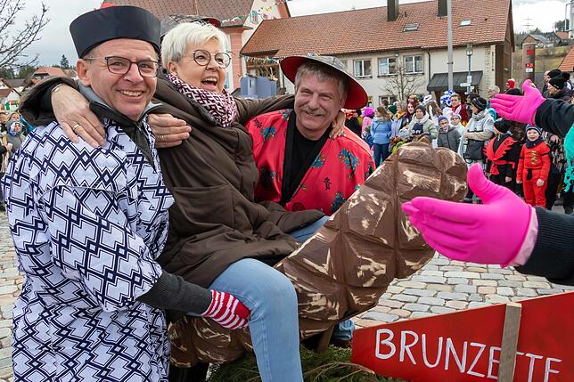 Praktisch: Die Narren kreierten ein Klo der Sinne für Touristen.