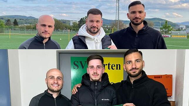Neu beim SV Herten: Ab Sommer spielen Gianluca Franco Iadarola (Bild oben, Mitte) vom BSC Old Boys Basel sowie Furkan Sen (Bild unten, ...