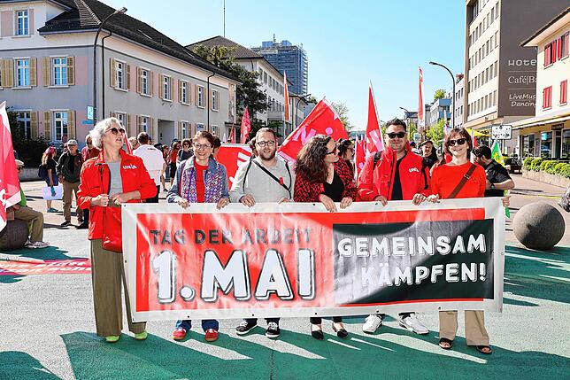 Bild 31: Gemeinsamer Protest am 1. Mai: So gingen Konstanzer und Kreuzlinger auf die Straße