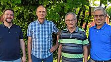 Die am Projektorchester Herbstwind beteiligten Organisatoren (von links): Christian Steinlein, Verbandsdirigent im BVH, Markus Hoppe, ...