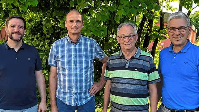 Die am Projektorchester Herbstwind beteiligten Organisatoren (von links): Christian Steinlein, Verbandsdirigent im BVH, Markus Hoppe, ...