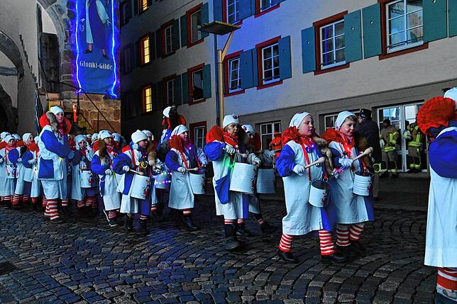 Bild 18: Villinger Fasnet wird mit Feuerwerk am Bickentor begrüßt