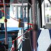 &bdquo;Bitte hinten einsteigen&ldquo; heißt es in Zeiten von Corona in den Bussen.