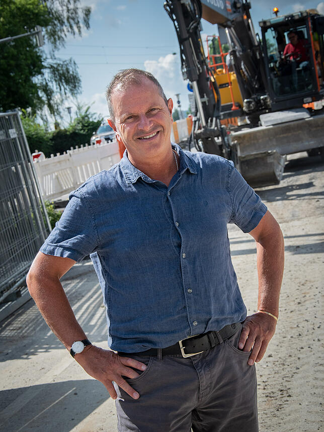 Bild 2: Wie laufen eigentlich die Arbeiten auf der Baustelle am Sternenplatz?