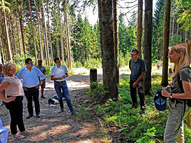 Den heimischen Wald im Blick hatte das Projekt &bdquo;Modellgebiet Südschwarzwald&ldquo;. Die CDU-Landtagsabgeordnete Sabine ...