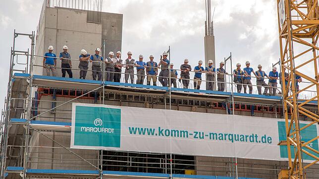 Mai 2018. Marquardt in Rietheim-Weilheim feiert das Richtfest des neuen Entwicklungs- und Innovationszentrums. Bild: Marquardt