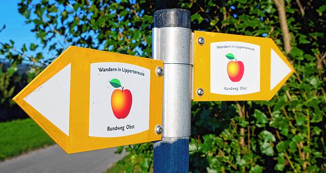 Jeder Themenweg in Lippertsreute hat sein Symbol.