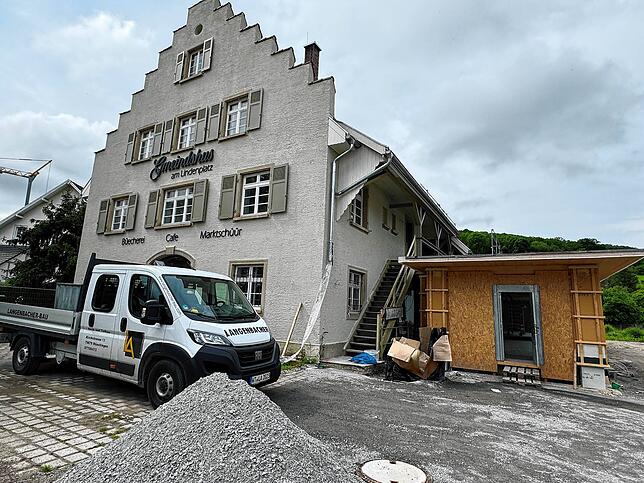 Derzeit ist im und um das Gmeindshus am Lindenplatz in Oberlauchringen noch Baustelle, aber bereits im Herbst wird es in Betrieb gehen ...