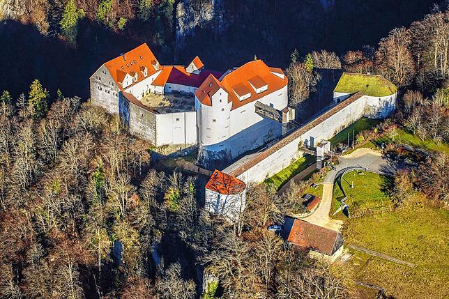 Die Jugendherberge Burg Wildenstein in der Heuberggemeinde Leibertingen im Kreis Sigmaringen.