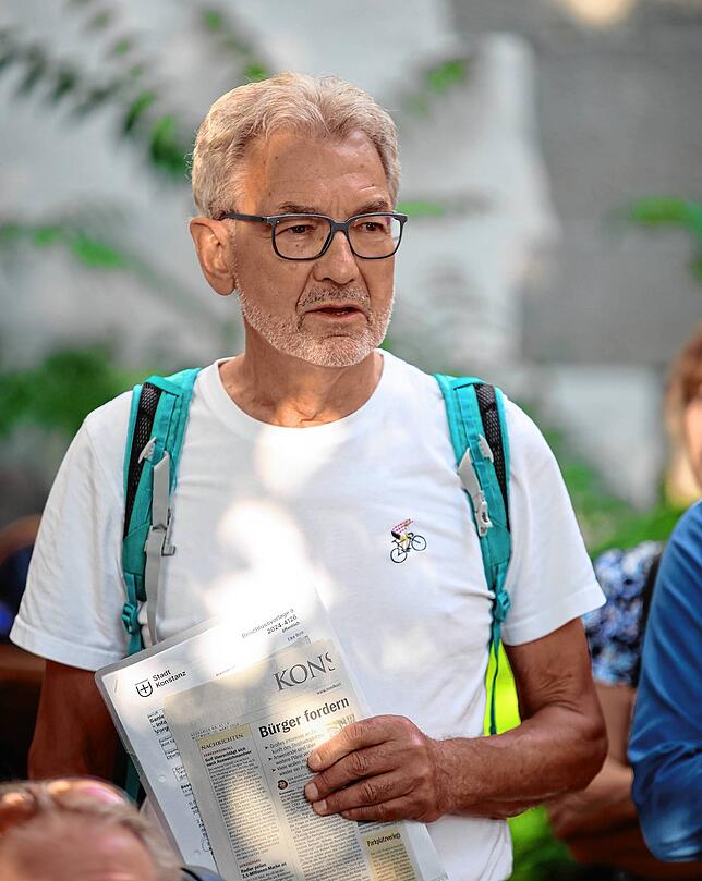Im politischen Ruhestand? Wenige Wochen nach dem Ausscheiden aus dem Rat engagiert sich Peter Müller-Neff beim SÜDKURIER-Stadtgespräch ...