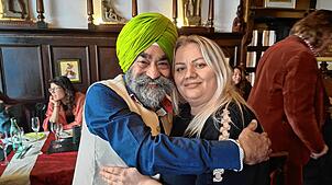 Bild : Indische Restaurant-Segnung durch einen Sikh-Priester in Konstanz: Wir haben die Bilder