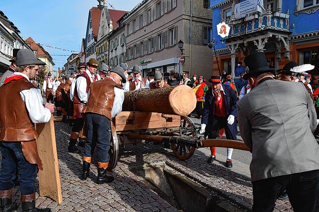 Bild 7: Bilder vom Narrenbaum-Setzen in Stockach Teil 1