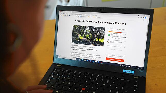 1758 Unterschriften kamen bis Donnerstagnachmittag, 2. September, bei einer im Internet gestarteten Petition gegen die Einbahnregelung ...