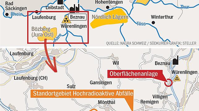 Bild : Laufenburg und Murg lehnen Atomendlager ab