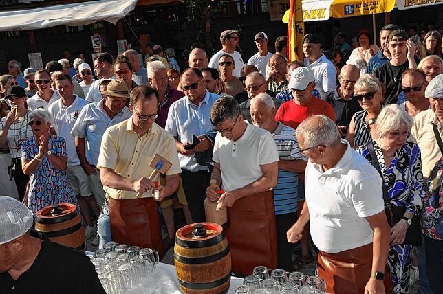 Bild 2: Sonnenstrahlen und Feststimmung in Markdorf