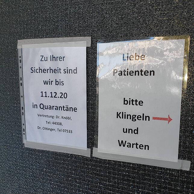 Derzeit bringt klingeln und warten nichts – die Praxis von Ines Ahlhelm in Litzelstetten ist vorübergehend verwaist.