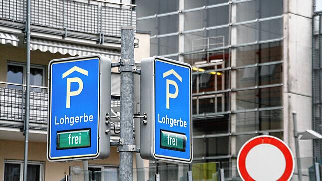 Viele freie Parkplätze: Das Parkhaus Lohgerbe war im vergangenen Jahr zu wenig ausgelastet. Geringe Frequenz durch Corona brachte den ...