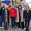 City-Jamboree, Frühlingsfest mit verkaufsoffenem Sonntag und Automobilsalon. Darauf freuen sich City-Managerin Christine Neu (vorne, von ...