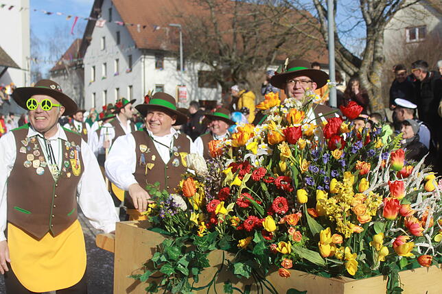 Bild 15: Bilder vom Narrentreffen zum 40. Jubiläum der Kuhsattler aus Hohenfels