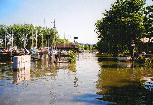 Bild 18: Archivbilder vom Hochwasser 1999 in Konstanz!