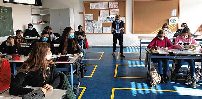 In der Robert-Schuman-Realschule Waldshut herrscht seit Montag, 19. Oktober, wie in allen Schulen Baden-Württembergs auch im Unterricht ...
