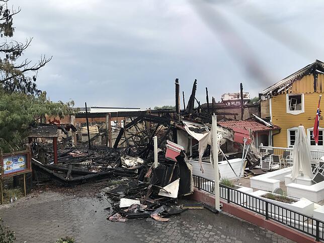 Ausmaße Schäden am Tag nach dem Großbrand im Europa Park in Rust am 27 05 2018 *** Physical damage