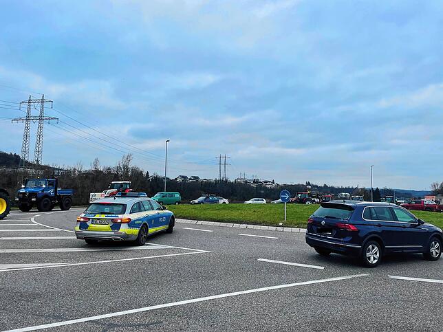 Bild 28: Protest der Landwirte &ndash; Bilder der Sternfahrt nach Horheim am Montag