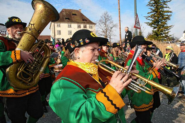 Bild 19: So schön war der Jubiläumsumzug zum 60 jährigen Bestehen der Sunnelöscherzunft